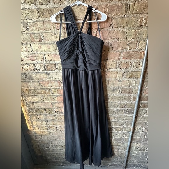 Ralph Lauren Dresses & Skirts - Ralph Lauren Black Ruched Halter Maxi Dress
